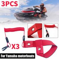 3X Boat Outboard Engine Motor Kill Stop Switch Outboard Stop Kill Key Floating Safety Wrist Lanyard For Yamaha Jet Ski Runn