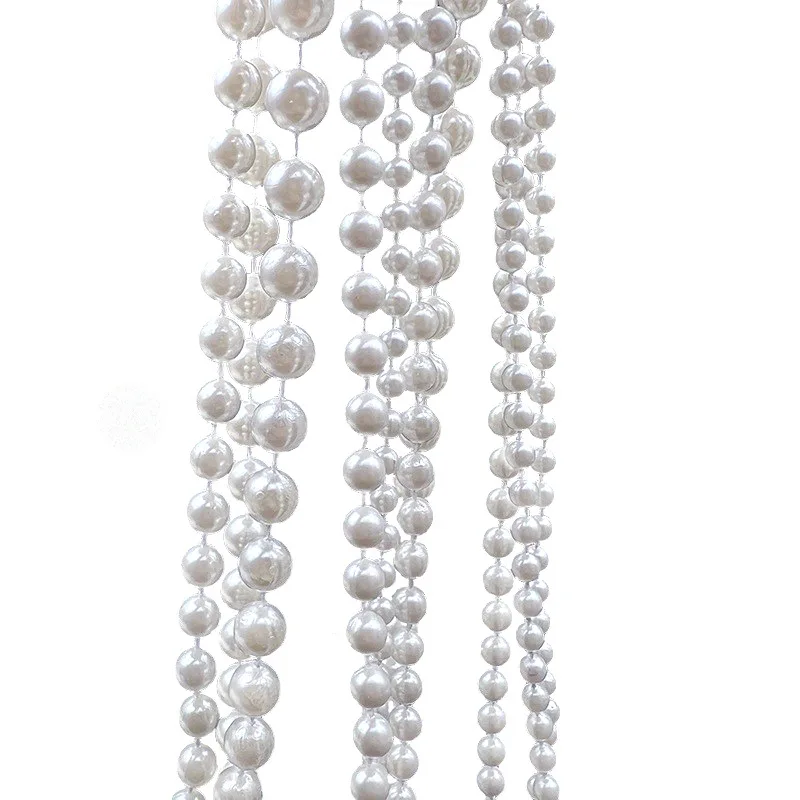 6-10mm Pearls String Beads Decoration Faux Pearl Garland Roll Strand for Crafting String of Flowers Wedding Valentine Decoration