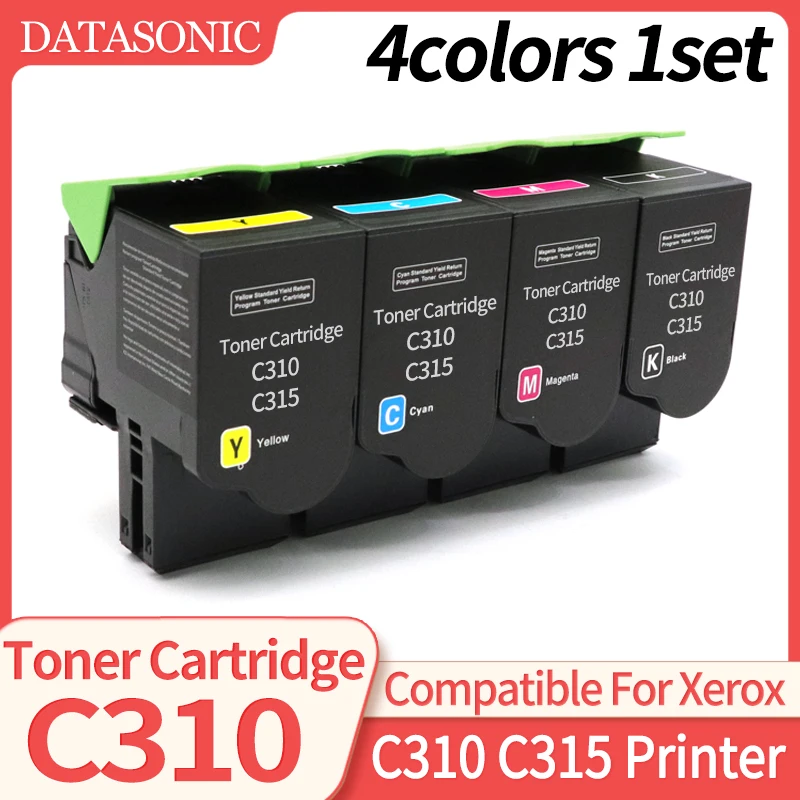

4pcs 1set C310 Toner Cartridge Compatible for FUJI Xerox C310V DNI C315 C315V DNI C310DNI C310DNIM C315DNI Printer 006R04364 65