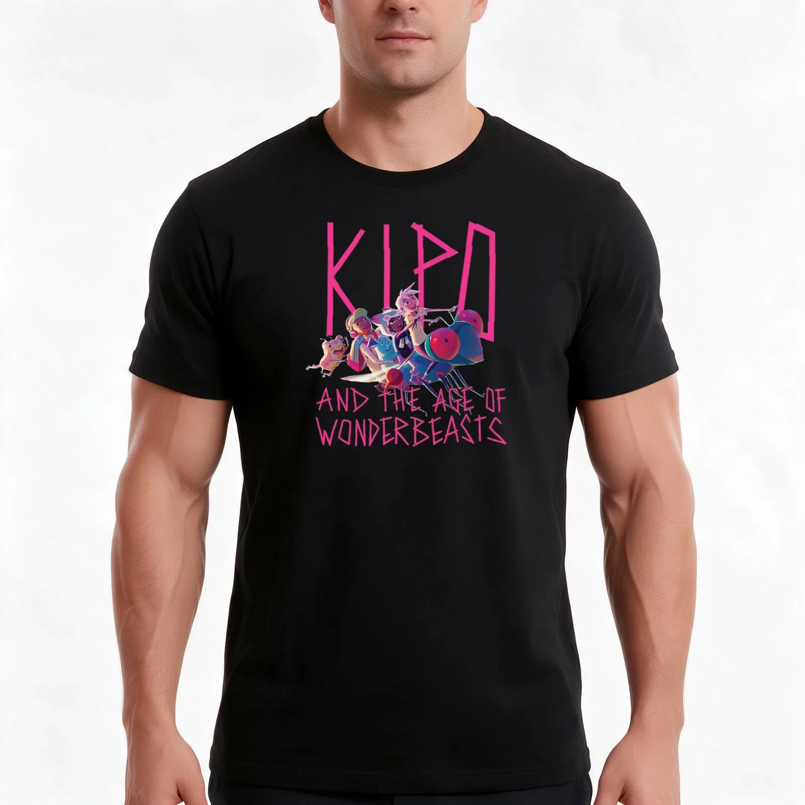 Kipo & The Age Of Wonderbeasts T-Shirt, Summer Casual Cotton Tee, Oversized Streetwear Tops, Vintage Graphic Print, 100% Cotton