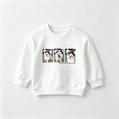 Children's Basic Cotton Hoodie Cute Dolphin Printed Top  Spring/autumn New Sportswear Boys And Girls Fun Clothes