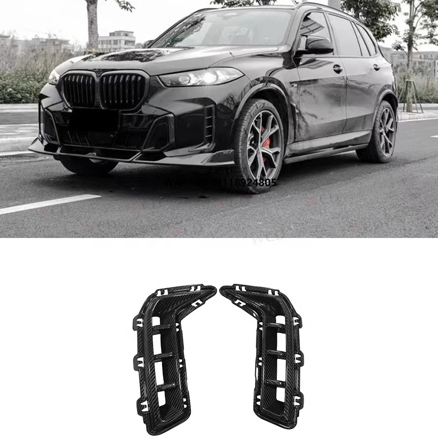 

MP Style Dry Carbon Fiber Front Bumper Side Vent for X5 G05 LCI 2023+ Front Fender Vent Cover Car Accessories