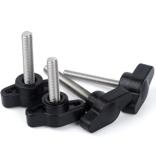 Imagen 2 del producto Tornillos de acero inoxidable M4 piezas M5 M8 A2-70 304, mango de ajuste manual, perilla de mano de baquelita con mango Z ajustable mecánicamente,