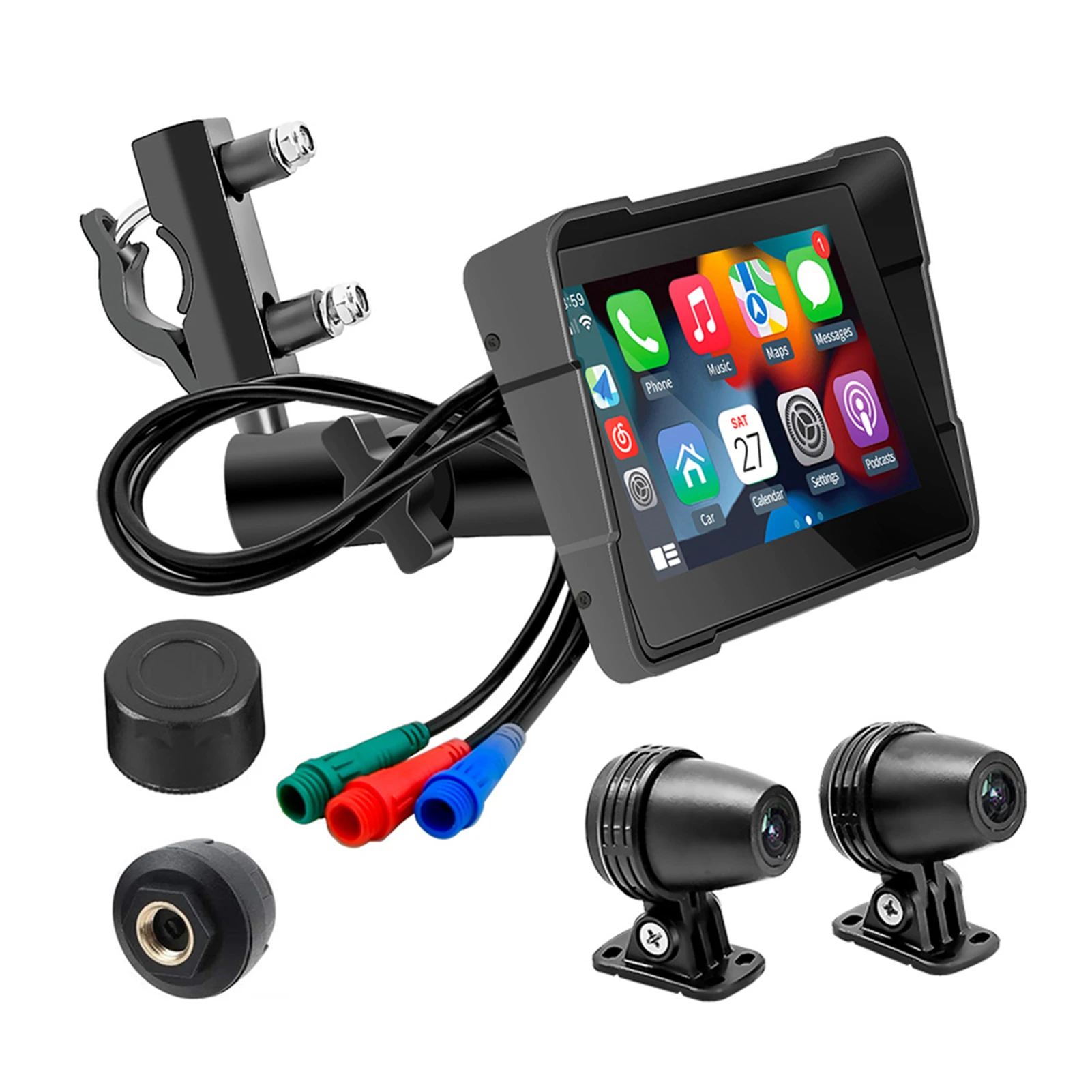 

Motorcycle Recorder DVR For Motorcycle Motorcycle DVR Support Wireless Car Play Android Auto Durable