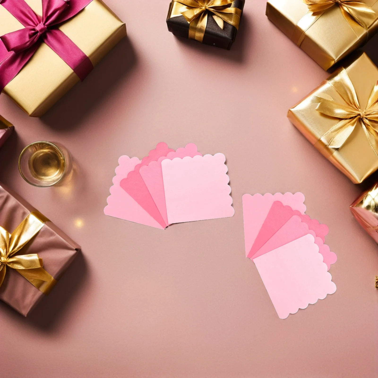 

100Pcs Pink Gradient Paper Napkins Disposable Elegant Party Napkins Wedding Birthday Dinner Table Napkin Paper