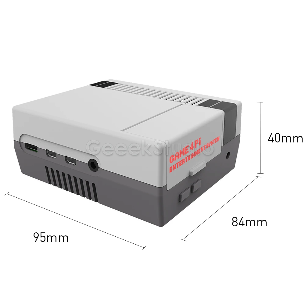 Picture 4: Nes4Pi CASE Kit ABS Cooling Fan Heatsinks Screwdrivers GAME 4 Pi Enlosure Shell Only for Raspberry Pi 4 B ( 4 Model B )