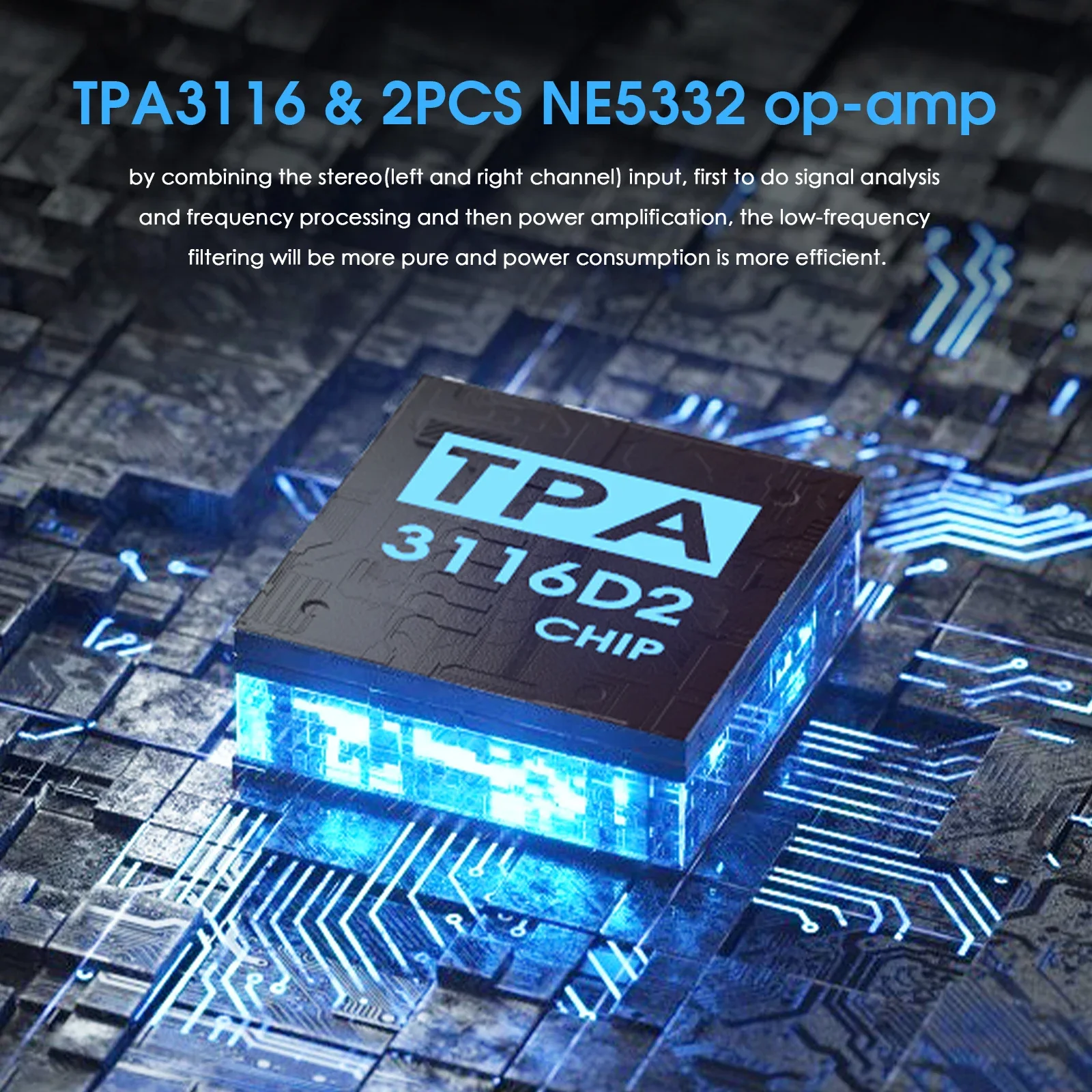 Nobsound G4 미니 모노 채널 디지털 앰프 HiFi 서브우퍼/홈 시어터용 전주파수 전력 증폭기 100W