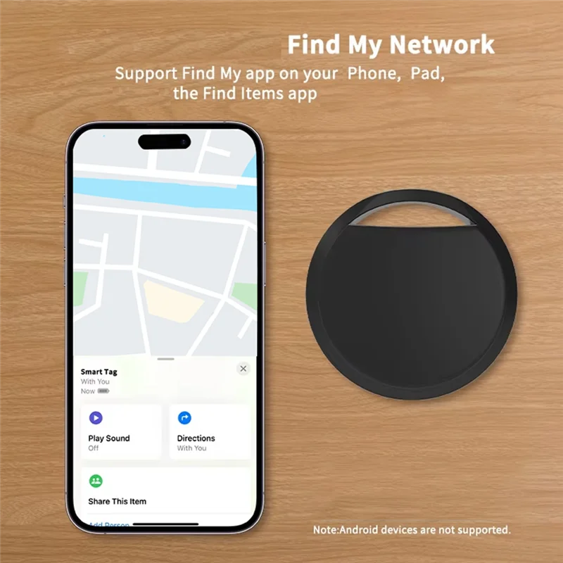 ABMF-Mini GPS Tracker System 5Pcs Set For Iphone Find My App Smart Bluetooth Locator Child Finder Anti-Loss Pet Collar Device