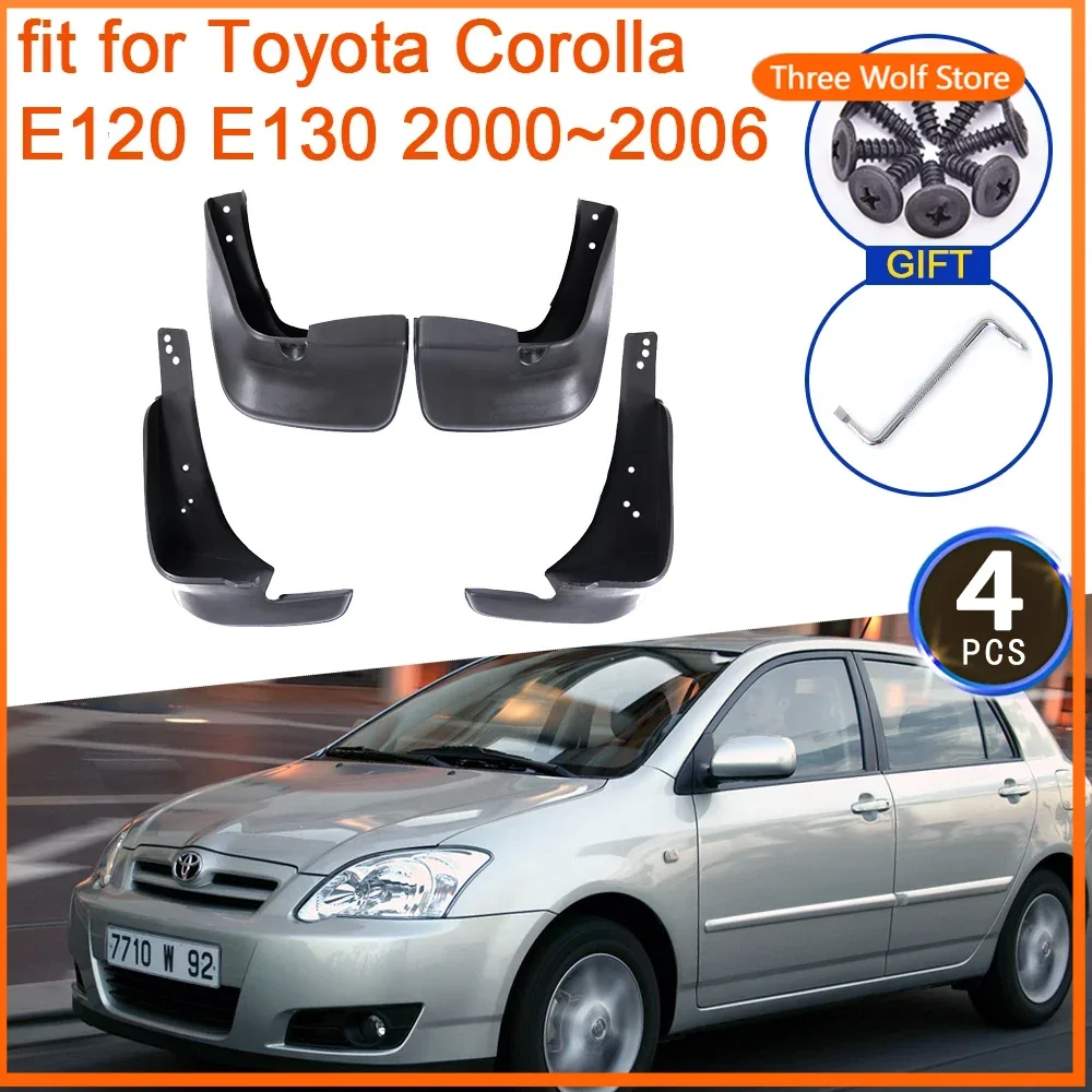

Mud Flaps for Toyota Corolla E120 E130 2000 2001 2002 2003 2004 2005 2006 Accessories Splash Guards Mudguards Fender Front Wheel