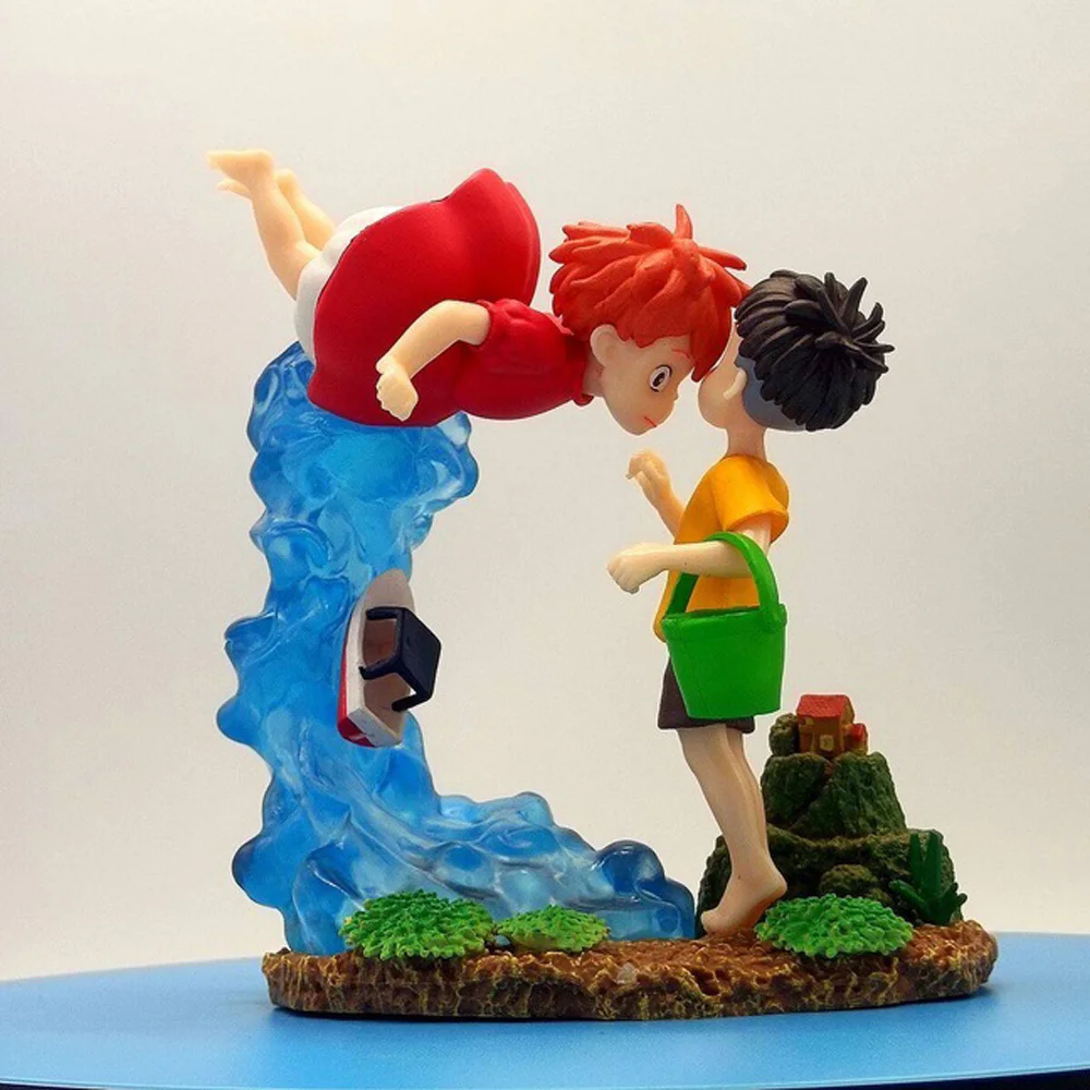 Gran oferta princesa Ponyo Sosuke Hayao modelo de animación figura habitación pecera decoración colección