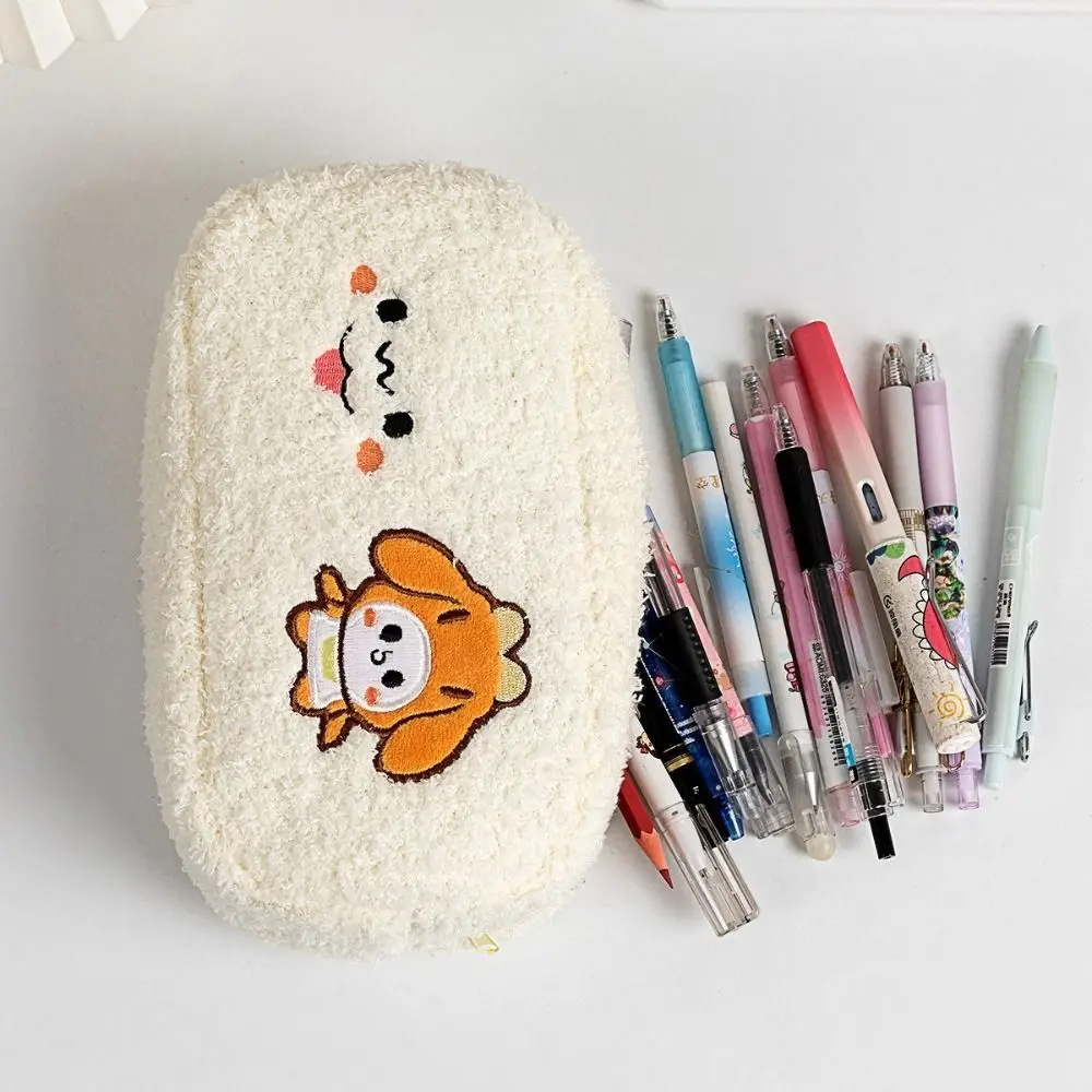Leuke pluche pennenzak Multifunctionele briefpapiertas met grote capaciteit Etui Studenten