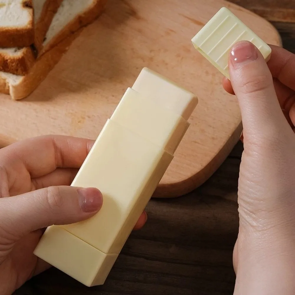 Portable Upright Rotary Butter Spreader Kitchen Tools with Lid Butter Dispenser Stick Plastic Cheese Dispenser Holders Kitchen