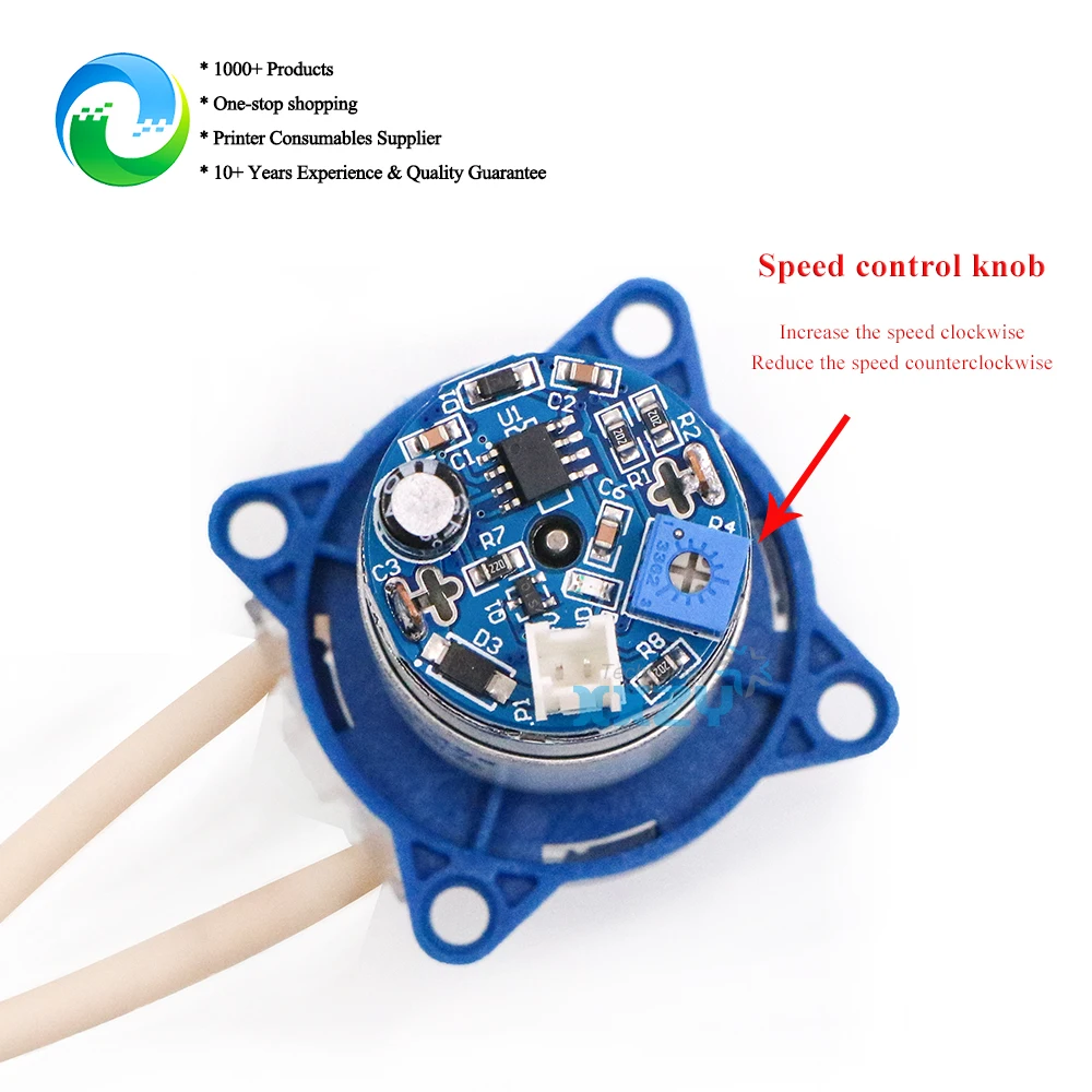 مضخة تمعجية للطابعة DTF A3 S350AD395 لآلة Nuocai 6090 UV محرك مضخة صغيرة مع سرعة قابلة للتعديل