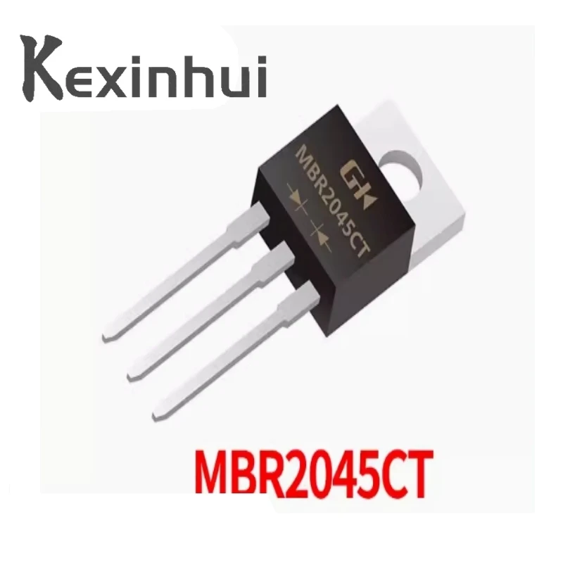 10pcs/lot MBR2045CT B2045G MBR2045CTG Schottky Darrier Diodes 20A 45V TO-220