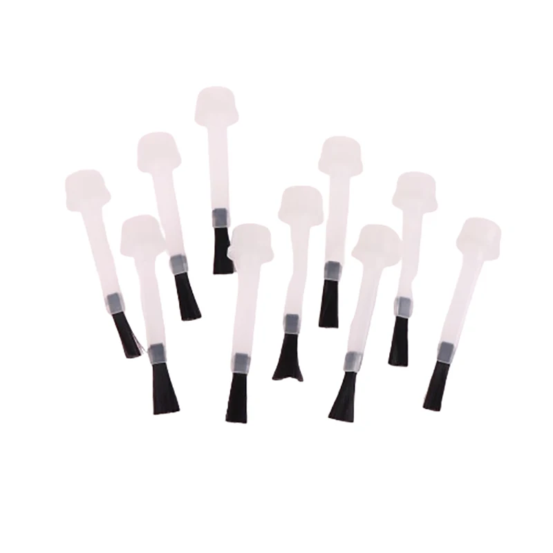 10 Pcs Nail Polish Brush Replacement Soft Liquid Applicators Nail Polish Bottle Brushes Head Manicure Tools Nail Salon Home