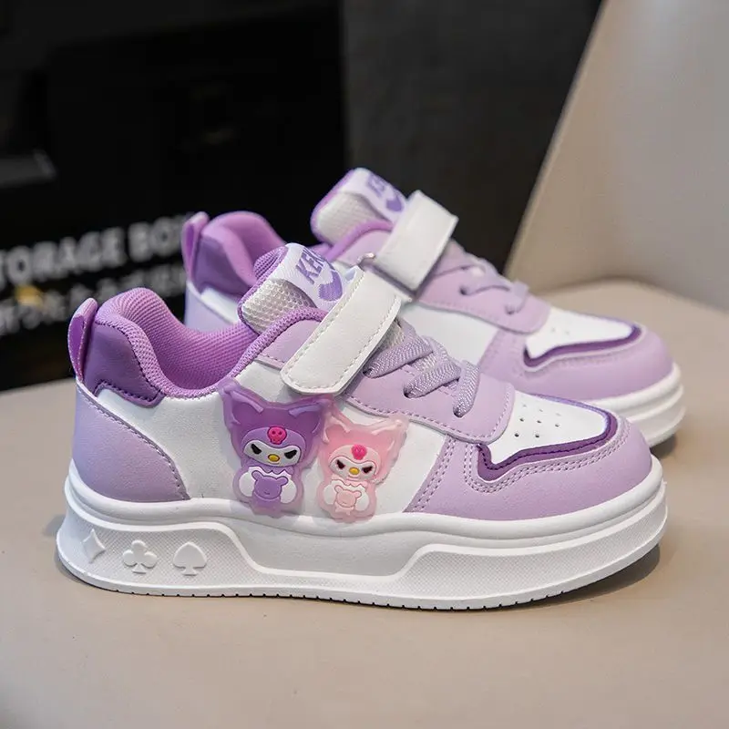 

Мягкие туфли для доски Sweet Kuromi в стиле аниме Kawaii Sanrio, спортивные кроссовки с милой мультяшной подвеской принцессы, детские подарки для детей