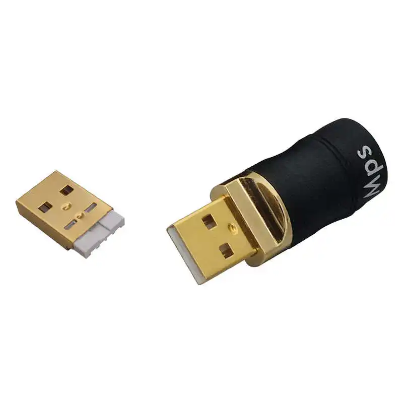 

MPS HiFi USB 2.0 audio connector Plugs Audio Jack 24K 5u gold Plated DAC USB 2.0 connector Type A Type B Type C OTG or analog