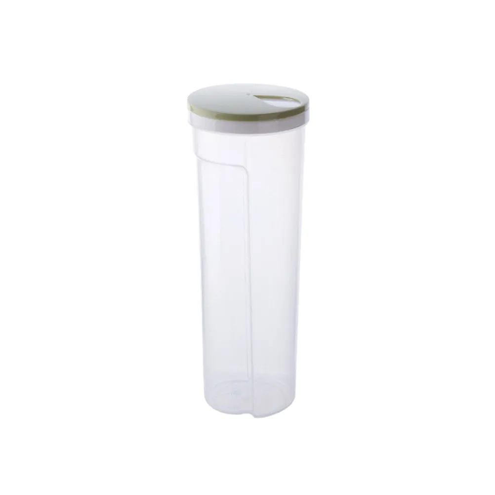 Light Green Plastic Grain Storage Pot Food Grade Transparent Sealed Container with Scale for Noodles Snacks Oatmeal Dry Food - view 3