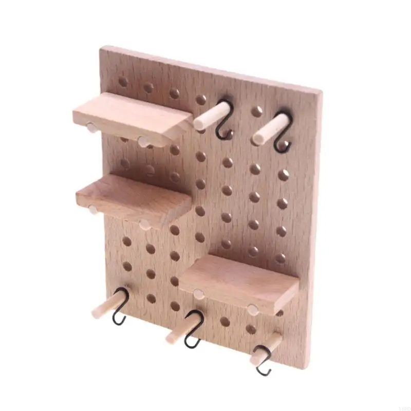 

Y88D Decorative Mini Pegboard Wall For Dolls And Toy House Accessories
