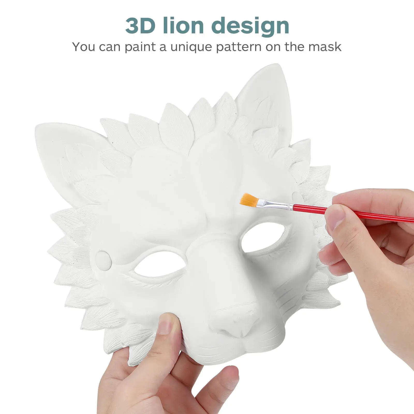 1Pcs Lion Mask 3D Halloween Cosplay Mask Festival Dance Party Masquerade Decoration Eye-Catching Decoration