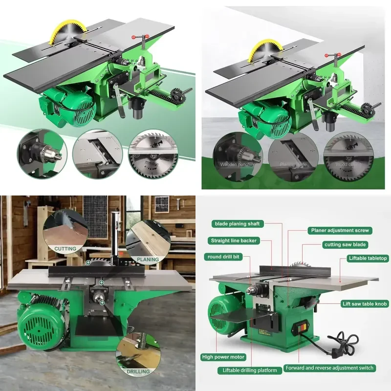 ML-292K Portable Mini 3-in-1 Multifunction Sliding Table Saw Woodworking Ready to Order