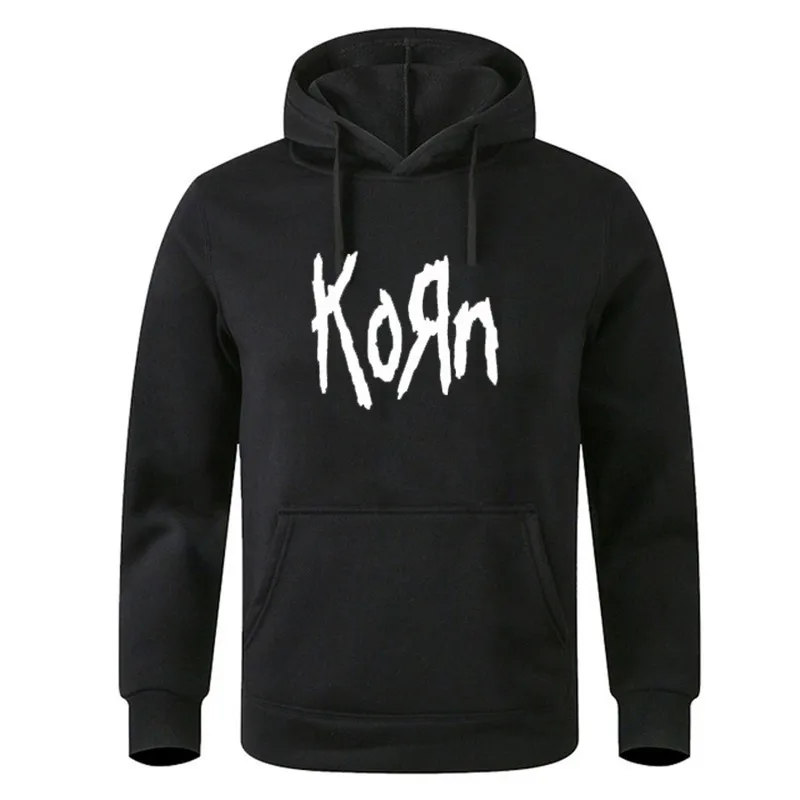 Korn Men\'s and Women\'s Hooded Sweatshirts, Music Streetwear, Concerts, Rock Bands, World Tours, Vintage, Metal, Gothic, Hip Hop