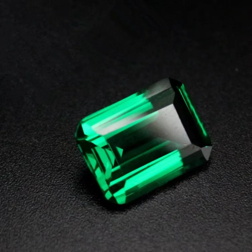 Emerald Rectangle Faceted Gemstone Emerald Cut Emerald Gem Multiple Sizes to Choose