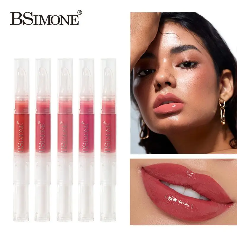 Rubor Líquido BSIMONE 2g, Fácil de Aplicar, Larga Duración, con Cabezal de Brocha de Esponja, Maquillaje Cosmético