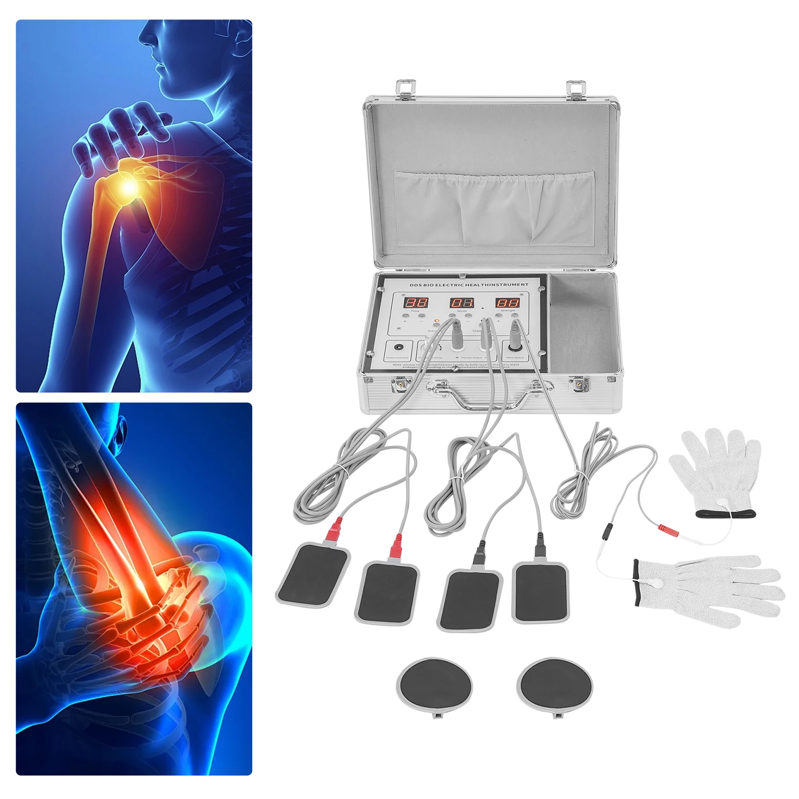 

Bioelectric Massager Bioelectric Therapy Machine Pulse Massage Traditional Chinese Meridian Massage 10 Modes for Home & Salon