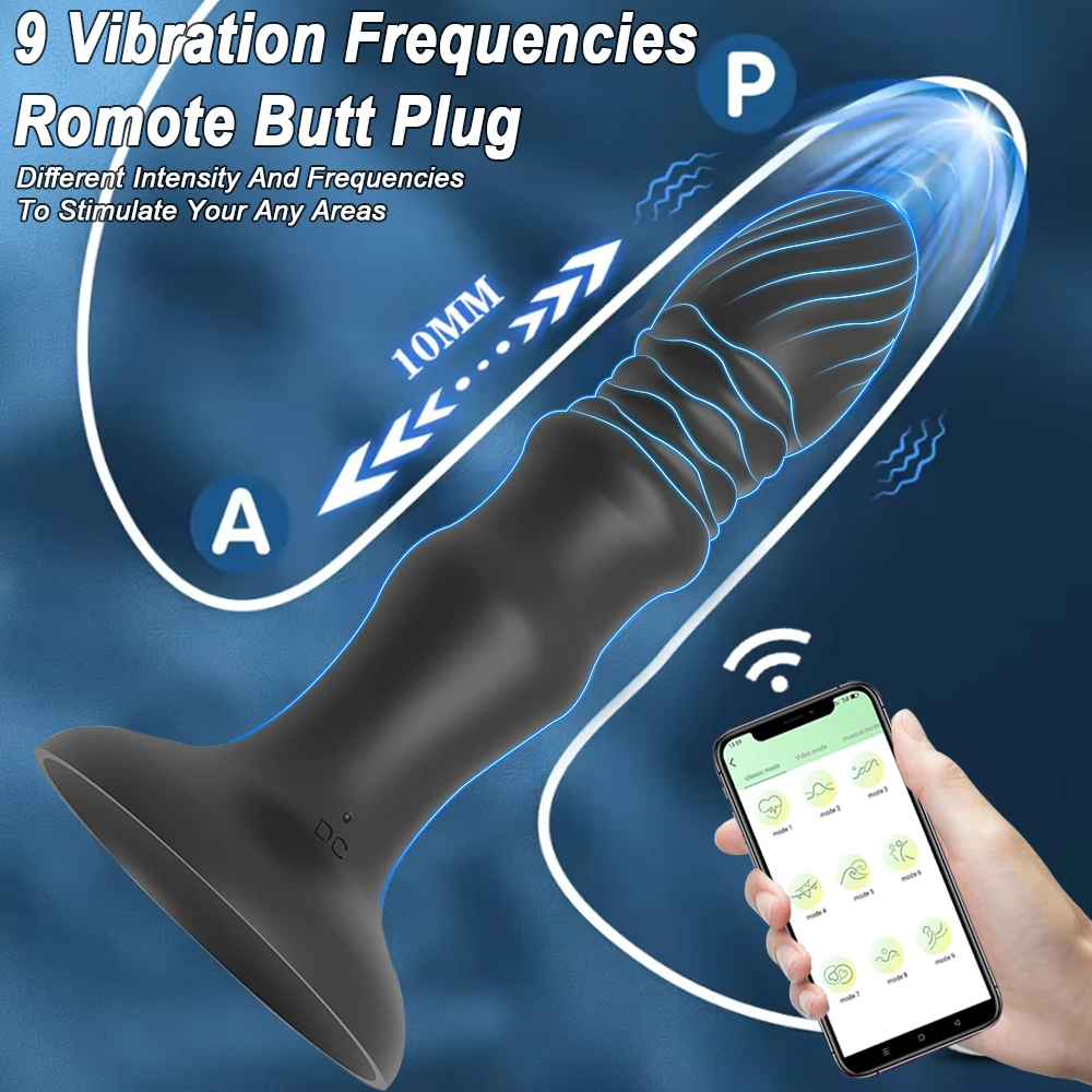Thrusting Butt Plug Sex Toys APP Remote Control Vibrating Prostate Massager Anal Vibrator Dildo for Men Women Couple Pleasure - Image 4