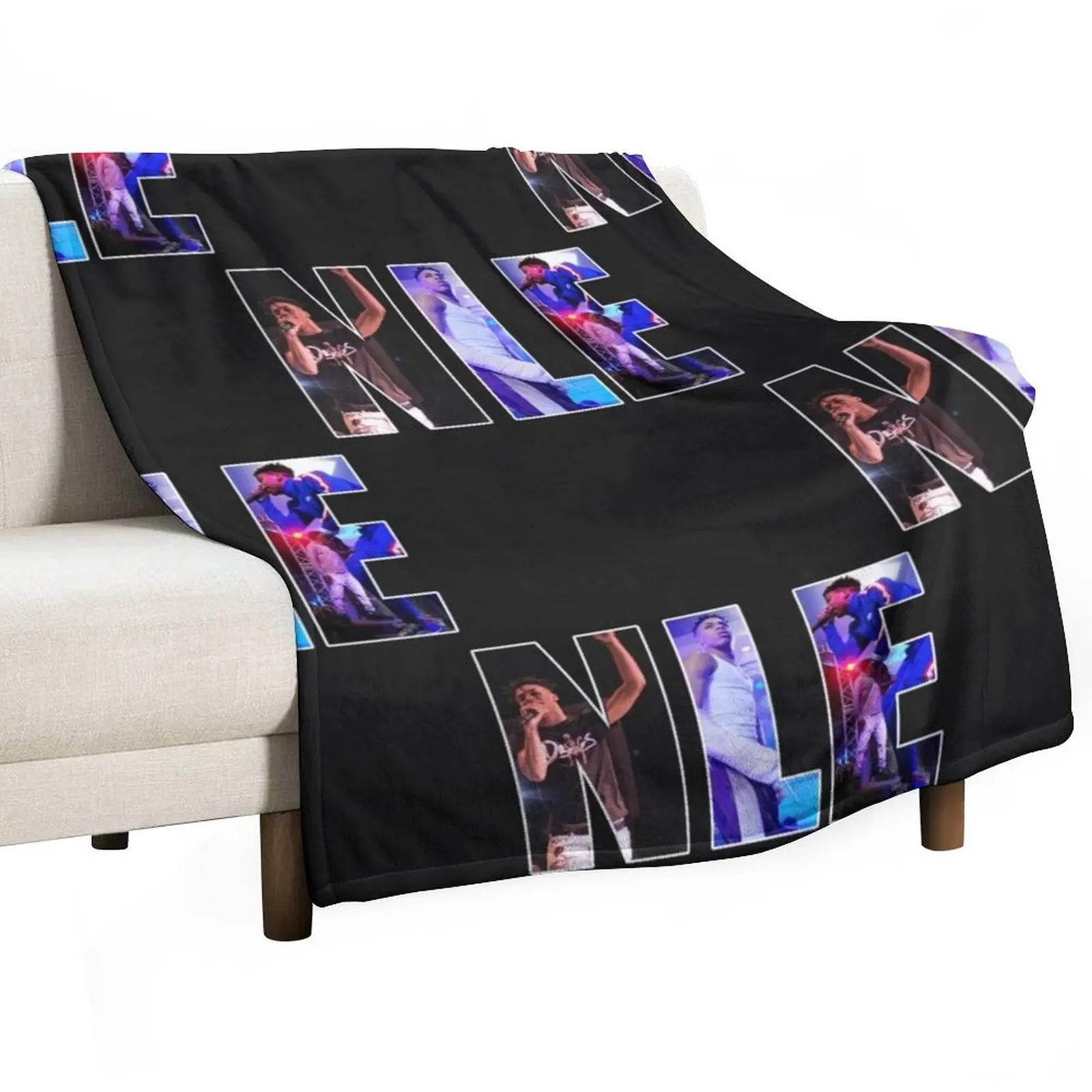

NLE Choppa Throw Blanket Picnic halloween Moving Luxury Blankets