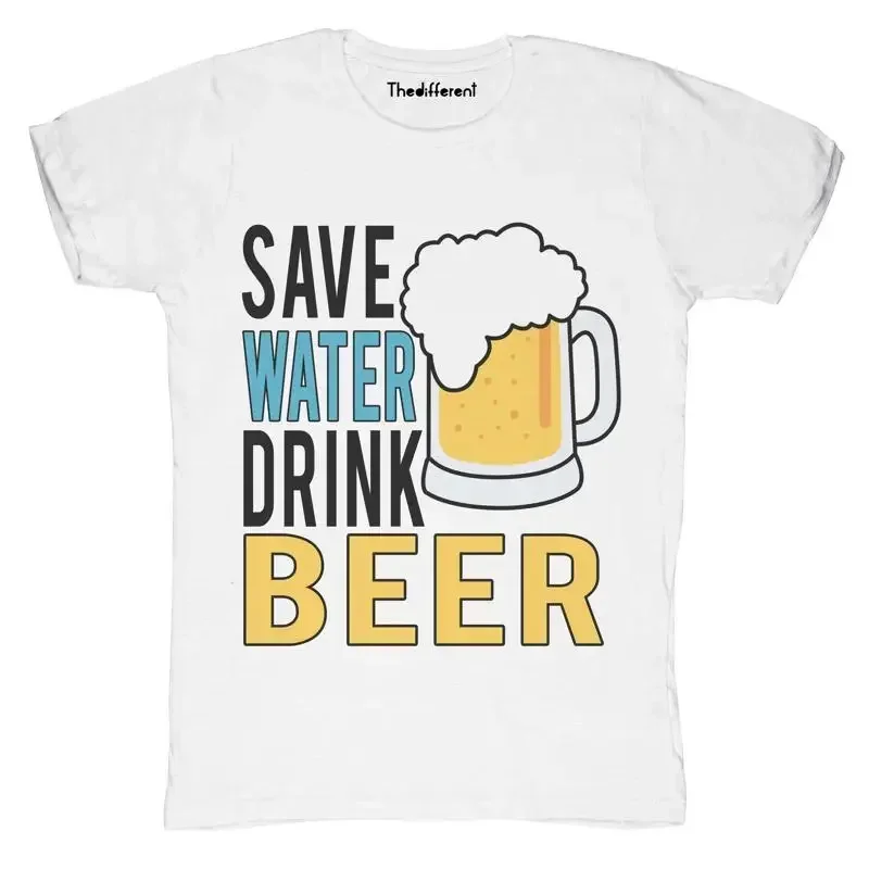 Neuf T shirt Blaze Homme Save Water Boisson Bi re Id e Cadeau