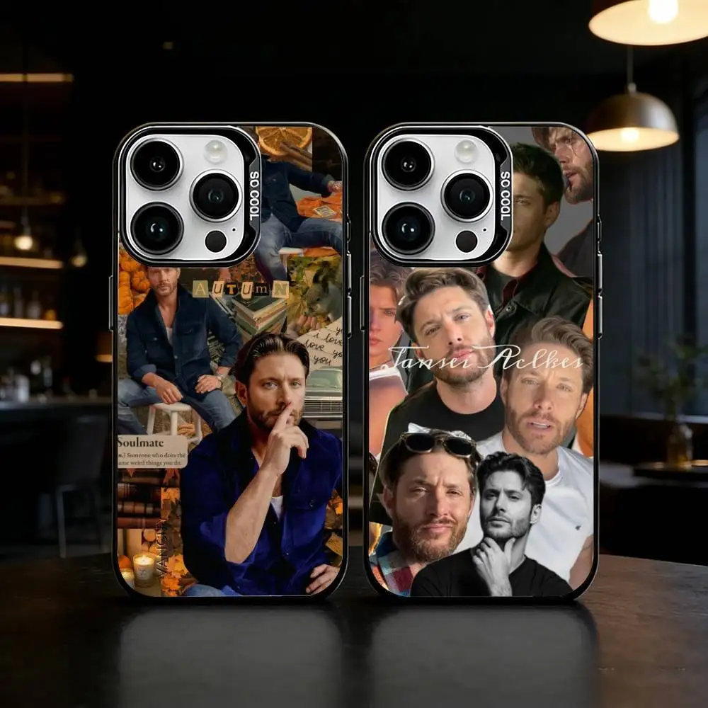 

J-Jensen A-Ackles Phone Case Phone Case For iPhone 17 16 15 14 13 12 11 Pro Max Plus Silver Matte Black Cover