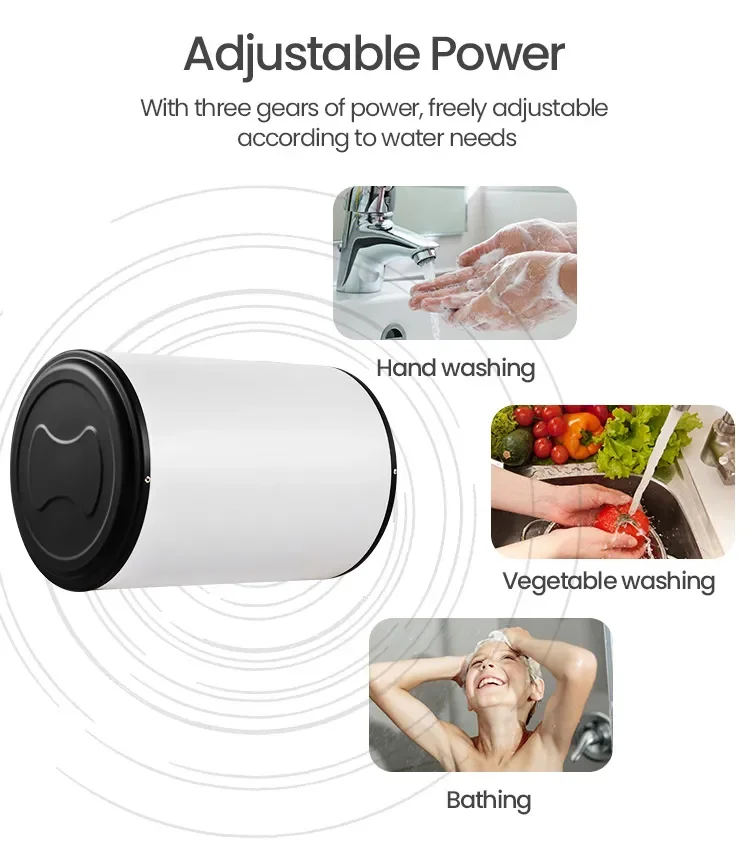 RV خزان كهربائي تخزين الفولاذ المقاوم للصدأ دش سخانات المياه 3-8 جالون 10L للسيارة في الهواء الطلق DC12V 220 فولت السفر #2