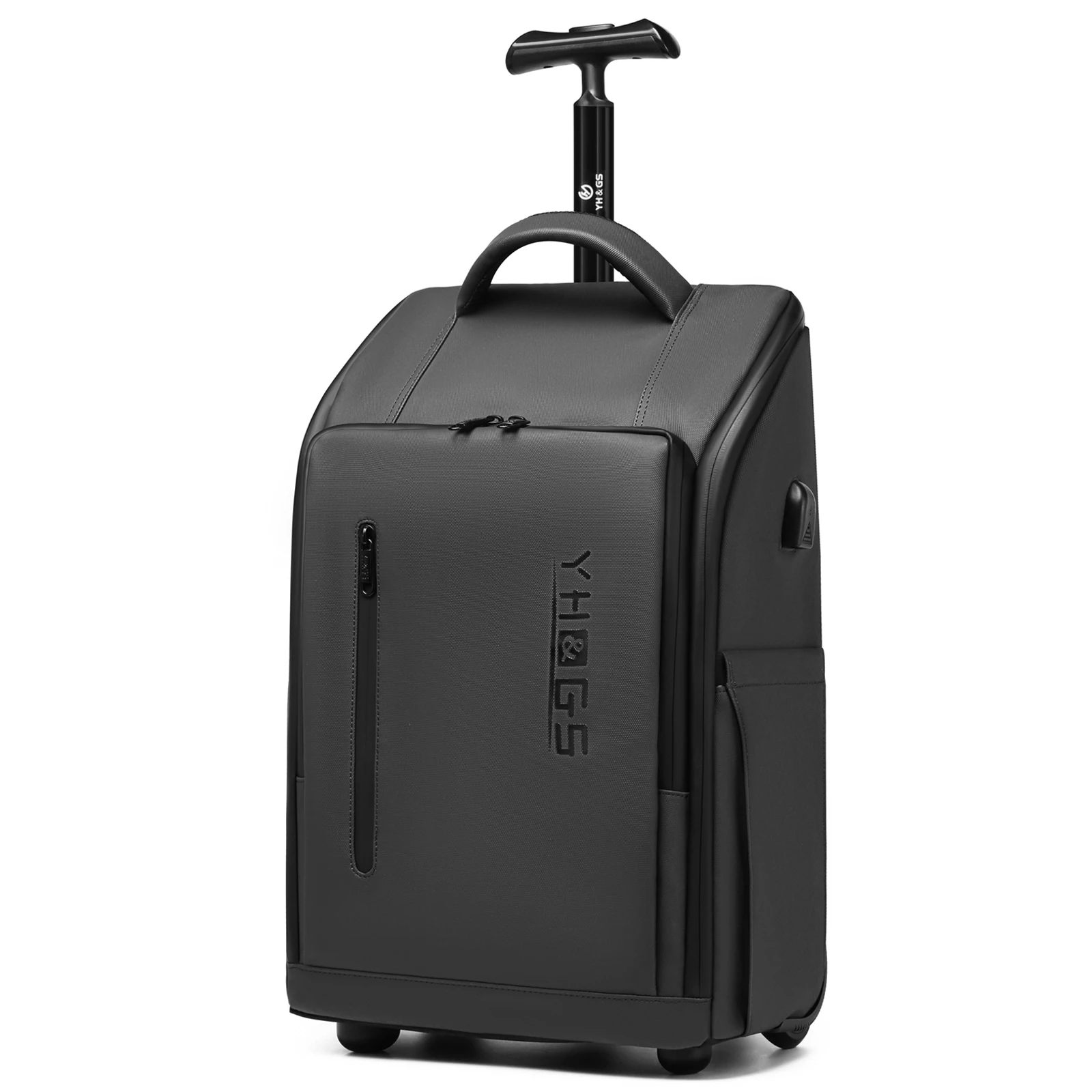 High Quality USB Charging Trolley Luggage Backpack with Wheels for 15.6-inch Laptop Business Backpack Waterproof Travel Luggage