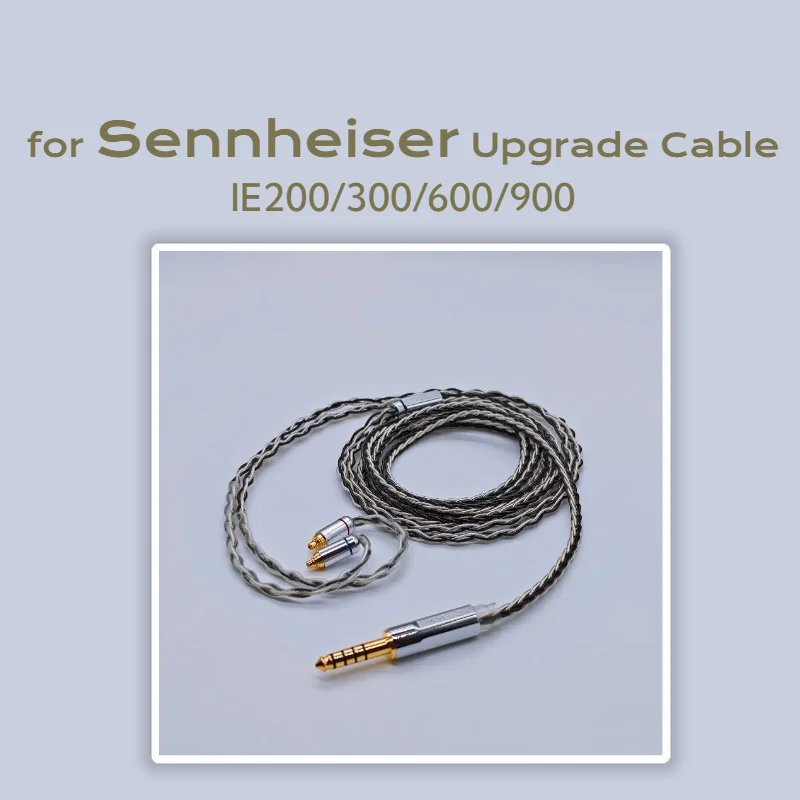 

8-cores OCC Copper-Plated Balanced Cable Upgrade for Sennheiser IE200/300/600/900 4.4/2.5mm with mic