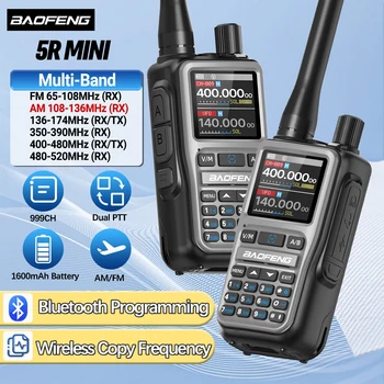 svgsvg UV-5R Mini Multi-Band Two-Way Radio with Bluetooth, 999 Channels, AM/FM Two Way Radio 1