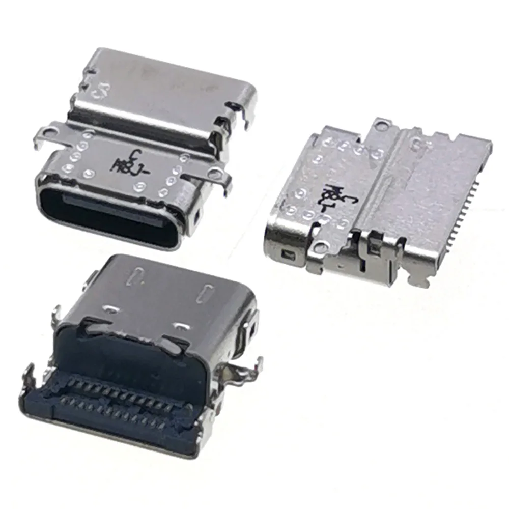 2-10 Uds USB-C 24Pin USB tipo C puerto de carga DC Power Jack cargador enchufe conector para portátiles Asus/Acer/HP