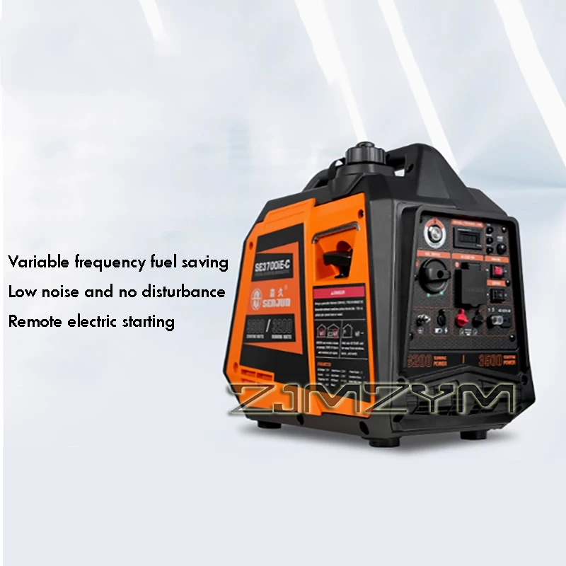 3500W Small Remote Start Generator 220V Portable Quiet Frequency Conversion Generator For Home And Outdoor Camping Charging