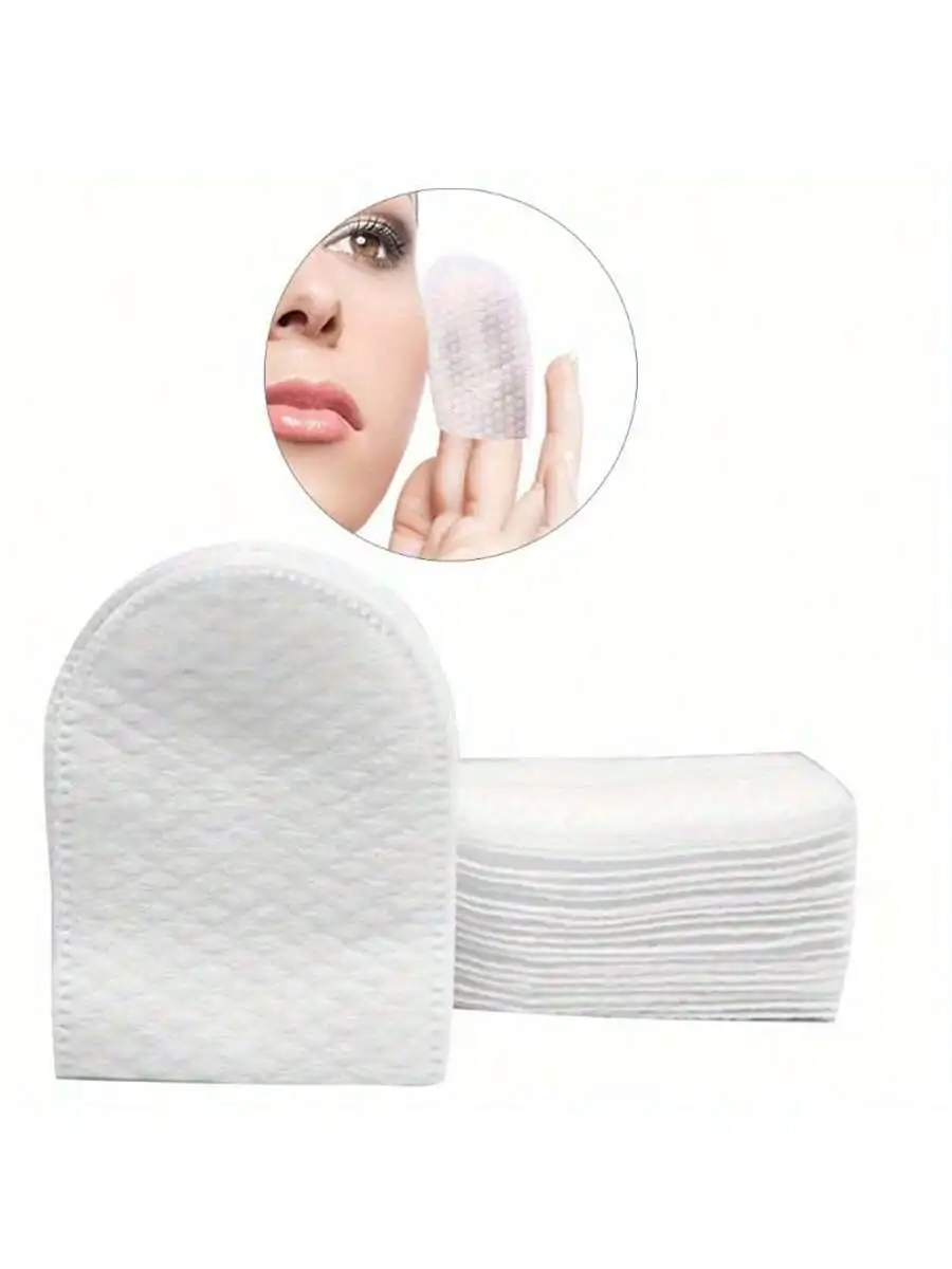 Tampons en coton en forme de U pour le démaquillage du visage, tampons de maquillage doux, adaptés au visage, N64.Parfait pour remodeler Ma, 50 pièces