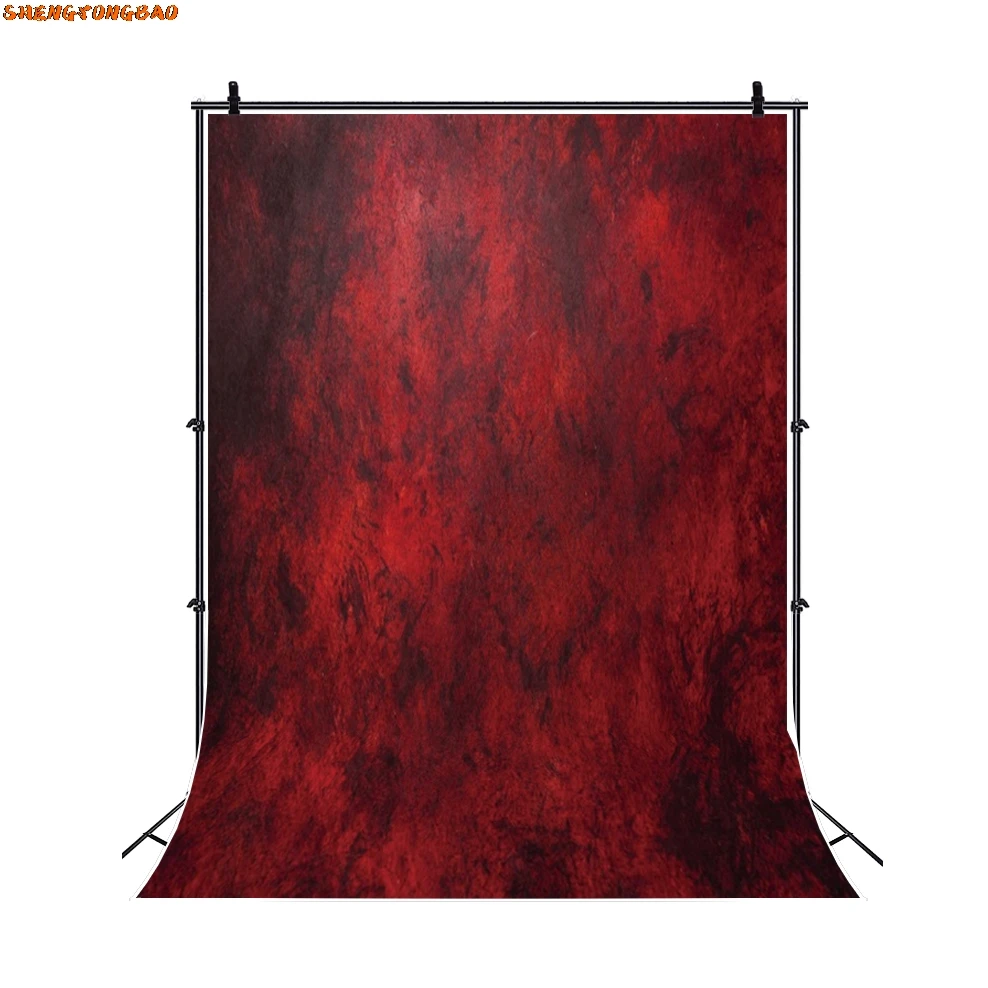 Properti latar belakang fotografi tekstur gradien abstrak merah, dekorasi potret gaya Gotik Halloween horor, properti tempat foto latar belakang