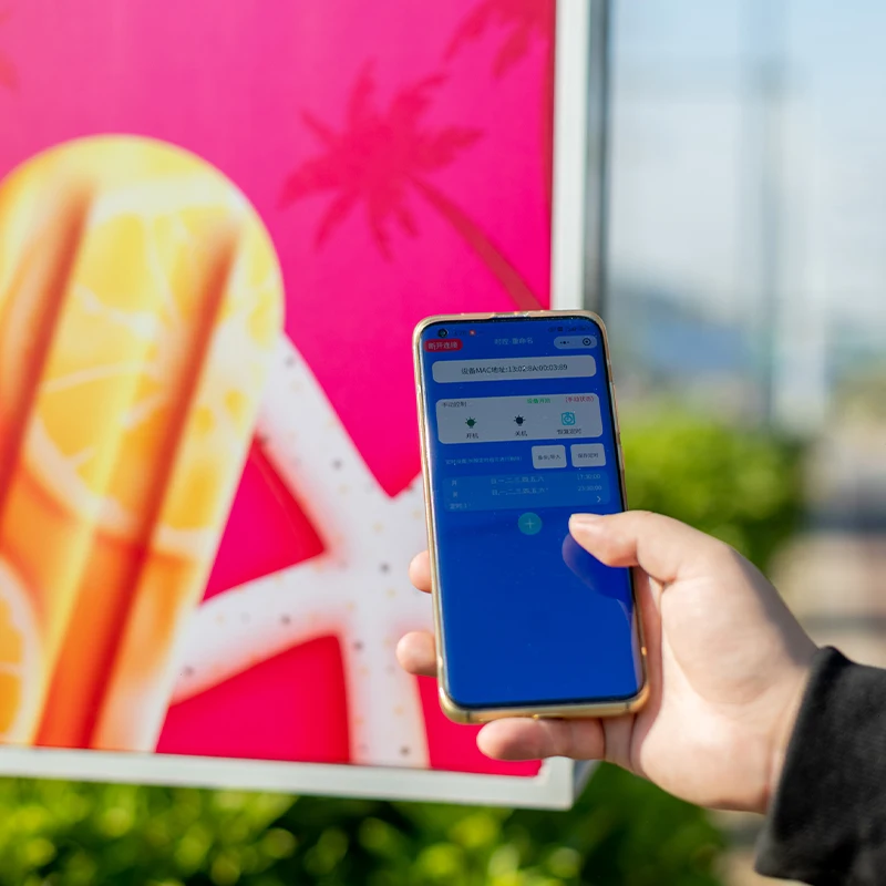 Outdoor Solar Light Box Side Hanging Double-sided Kabu Light Box Advertising Customization