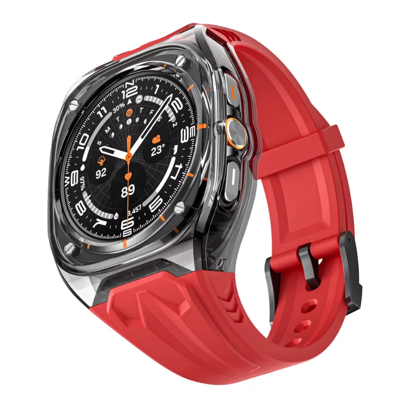 

Silicone Strap+PC Case for Samsung Galaxy Watch Ultra 47mm Integrated Modified Bracelet Band Galaxy Watch Ultra Belt Accessories