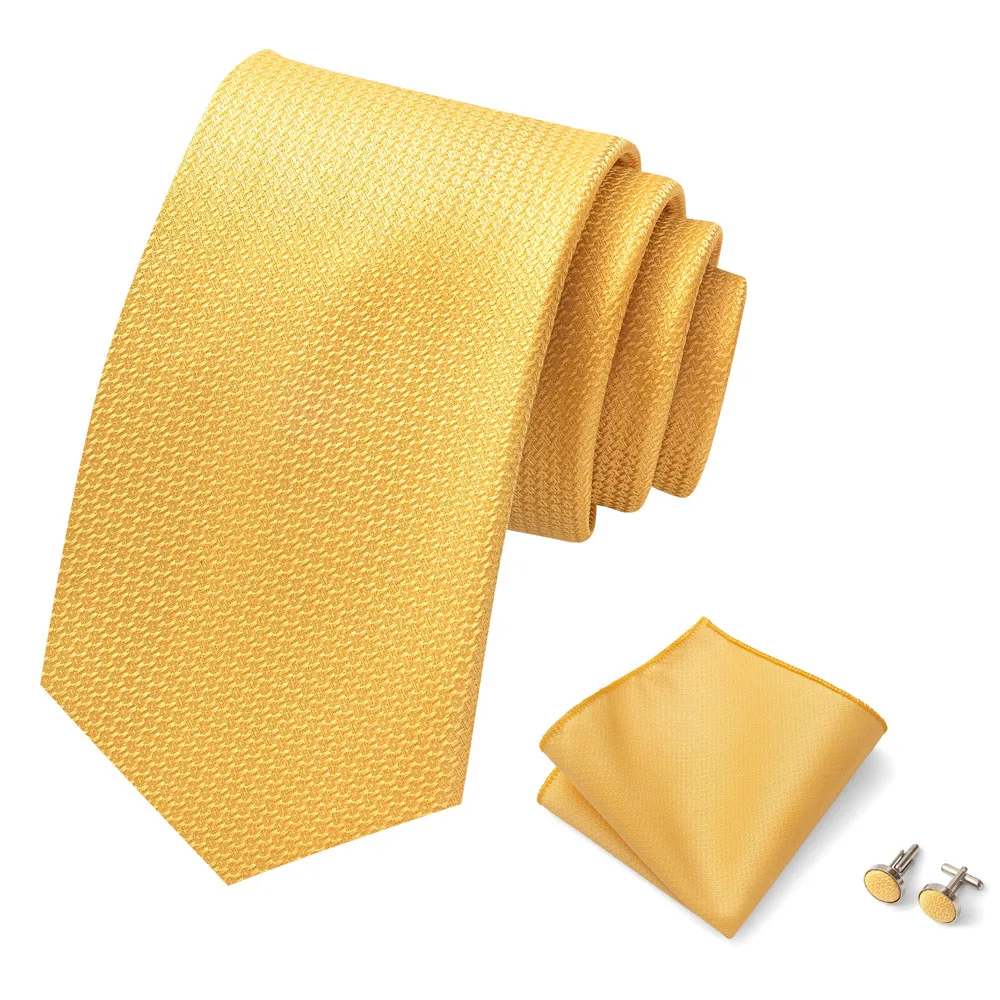 Luxusmarke, 8 cm, Krawatten-Einschubtaschentücher und Manschettenknöpfe-Set für Herren, goldenes Paisley-Muster, Geburtstagsgeschenk, Krawatten- und Anzugaccessoires, passend für Partys. – Detail 32
