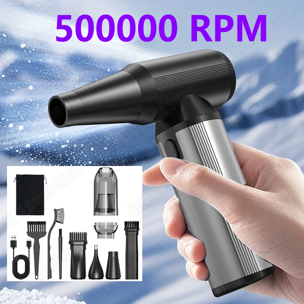 

Car Fan Turbo Jet Fan Portable Air Blower Cleaning Tool 500000RPM Electric Air Duster Auto Snow Removal Tools