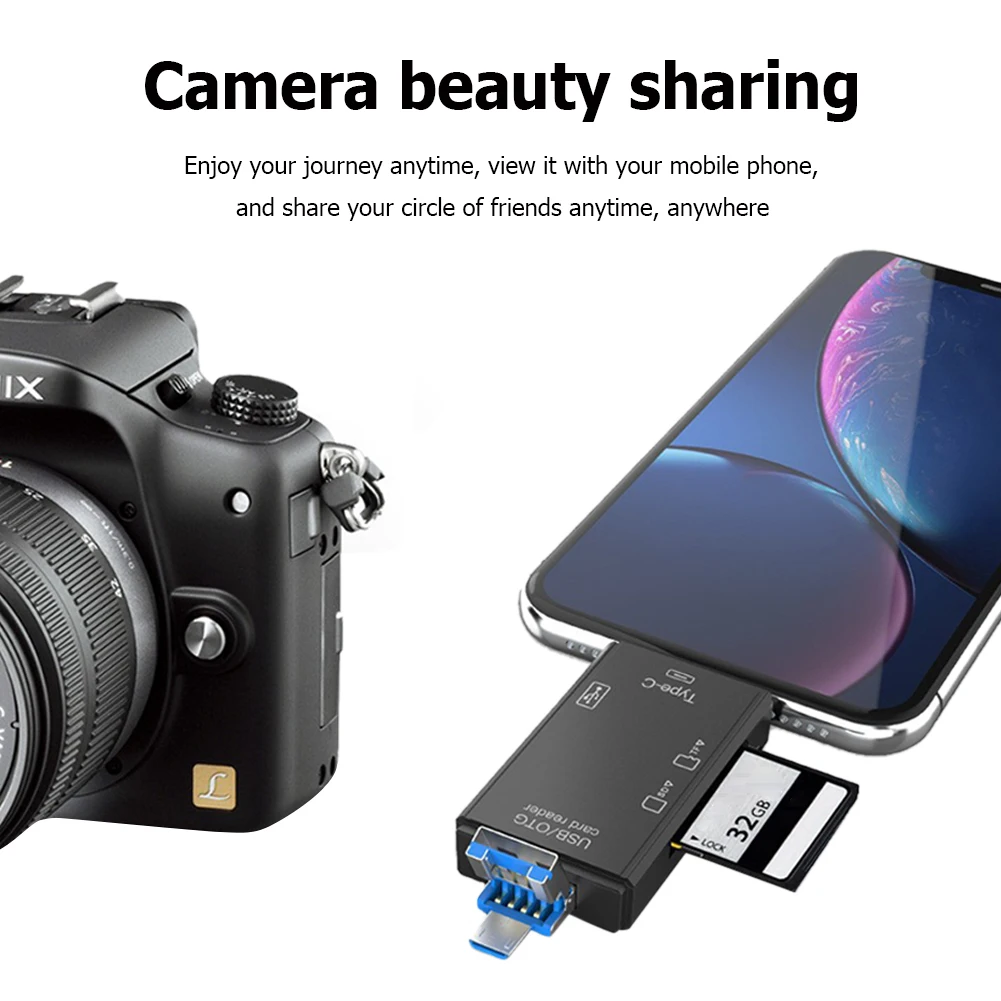 Card Reader USB 3.0 Type C to SD Micro TF SD Adapter Memory Card Reader for Android Phone Laptop PC OTG Smart Memory Cardreader