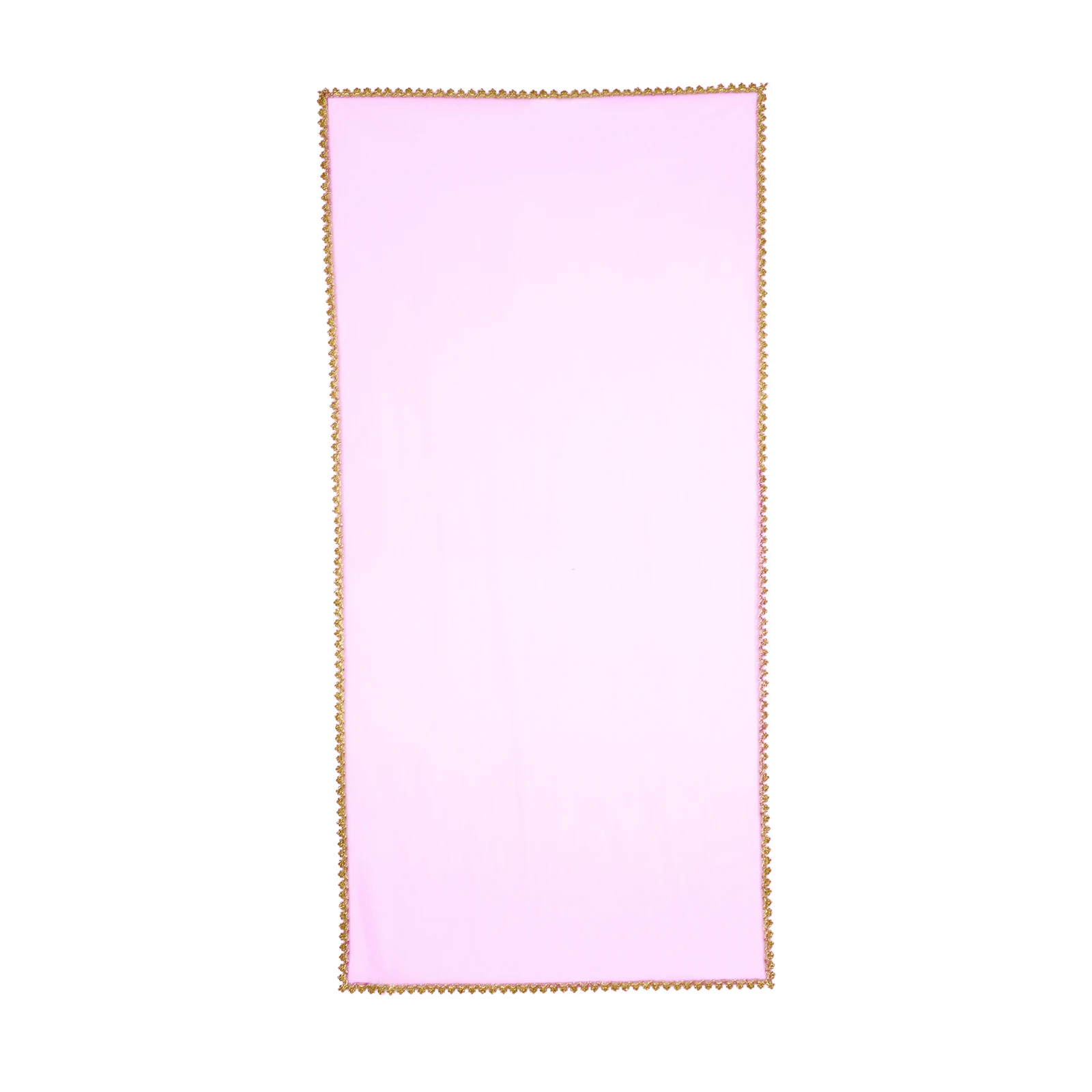 Indischer traditioneller ethnischer Goldbesatz für Kinder und Mädchen, transparenter Tüllschal, durchsichtiger rechteckiger Schal, indisches Netzschal-Zubehör