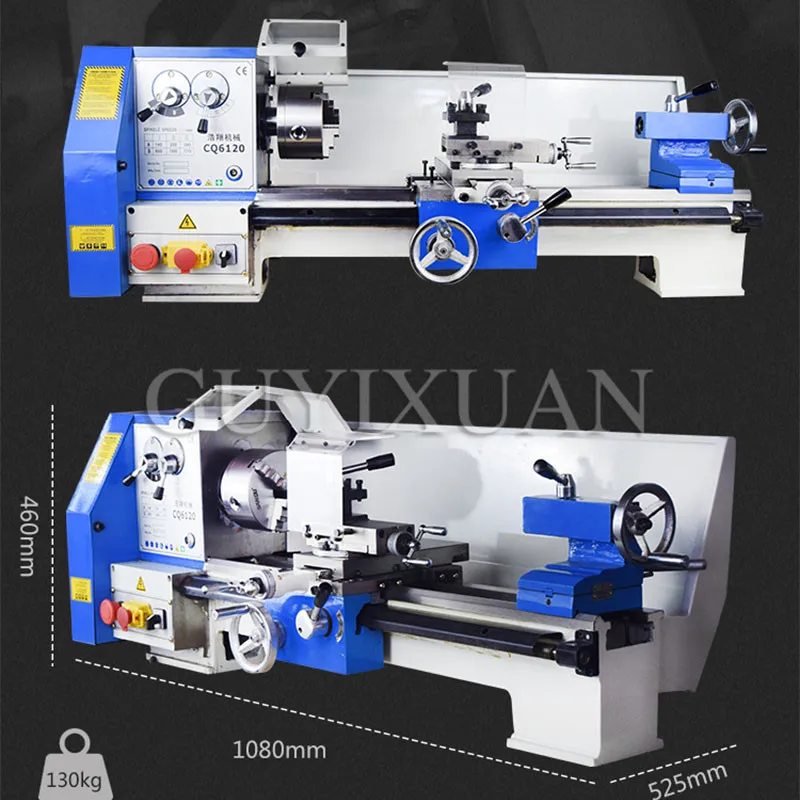 Desktop lathe woodworking multi-function small household lathe high precision metal lathe micro speed shift lathe