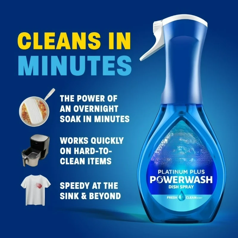 Spray, Dish Soap, Dishwashing Liquid, Fresh, 1 Starter Kit, 16 Fl Oz