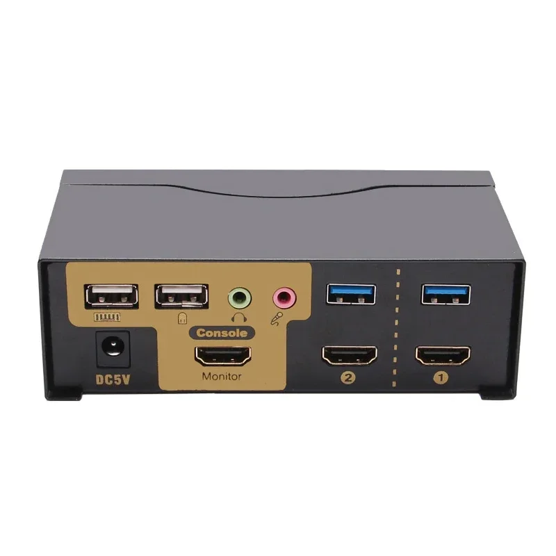 

KVM переключатель 2-в-1 USB мышь независимый Аудио Микрофон для совместного использования 2-портовый HDMI переключатель 4K @ 30 Гц R134a 3070m